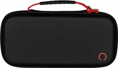 Produktbild von Konix 61889000085, Hartschalenkoffer, Nintendo, Schwarz, Rot, Nintendo Switch, Nintendo Switch OLED, Stoßfest, Kratzresistent, Reißverschluss
