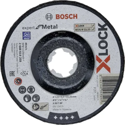 Produktbild von PRO Metal X-Lock Schleifscheibe, 125 x 6 x 22.23 mm, oSa