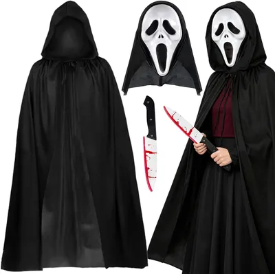 Zdjęcie produktu dla Maska na Halloween, przerażająca, dla dorosłych, uniwersalny rozmiar, idealna na Halloween