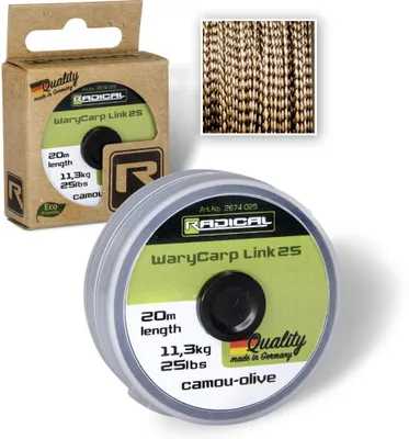 Produktbild von Radical WaryCarp Link Karpfen Vorfach Ø 0,65mm 20m 15,8kg