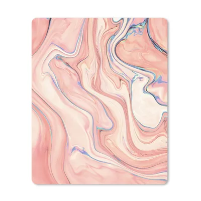 Produktbild von MuchoWow® Mauspad Mousepad Marmor - Pastell - Rosa - Blau - Marmoroptik - Abstrakt 30x40 cm - Mousepads - Maus Mat - Pad - Mausunterlage - Mausmatten