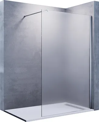 Produktbild von Sprchový kout SONNI walk in 80x200cm, plně matné 8 mm NANO sklo, se stabilizační sprchovou zástěnou