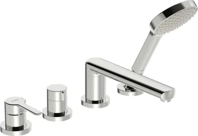 Produktbild von Hansa HANSARONDA Einhebelmischer Fertigmontageset für Wanne/Brause