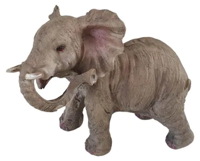 Image de Figurine d'éléphant décorative en polyrésine, 12 cm