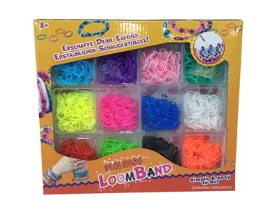 Produktbild von Amewi Malinos Loom Bands 4200 Stück 4200 Bands/32 Clips/Haken