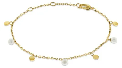 Produktbild von Boccia Damen Armband 03055-02 Titan gelbgold IP mit Süßwasserzuchtperlen