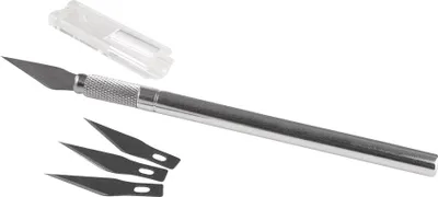 Produktbild von Präzisions-Bastelmesser mit 3 Ersatzklingen