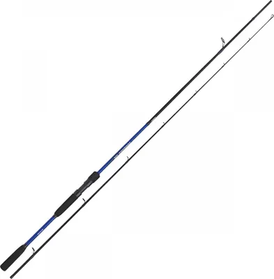 A fishing rod on a white background.
