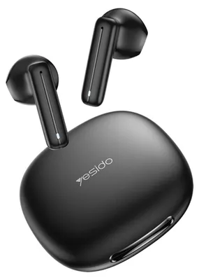 Produktbild von Yesido – Kabellose Kopfhörer (TWS25) mit Mikrofon, Touch-Steuerung, Bluetooth 5.3 und 250-mAh-Akku – schwarz
