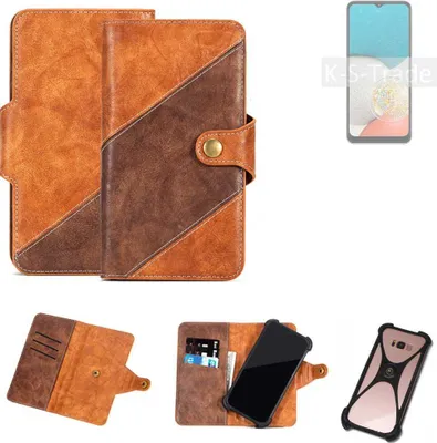 Produktbild von K-S-Trade Handyhülle Schutzhülle Bookstyle Case Wallet-Case kompatibel mit Samsung Galaxy Wide5 Cover Klapphülle Kantenschutz Smartphone