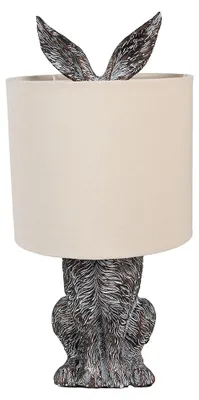 Zdjęcie produktu dla Clayre & Eef Lampa stołowa Królik Ø 20x43 cm brązowo-beżowy polyresin