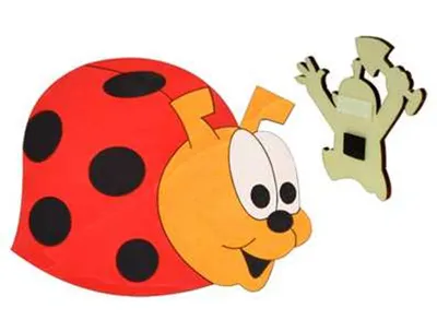 Obrázok produktu pre DoDo Drevená magnetka s beruškou