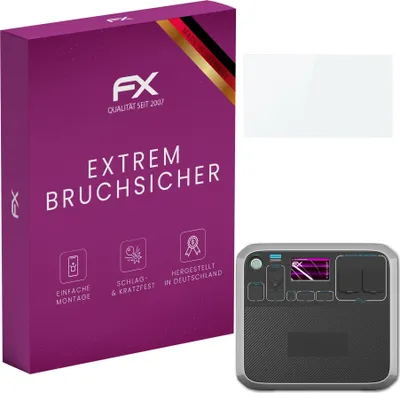 Produktbild von atFoliX FX-Hybrid-Glass Displayfolie kompatibel mit Bluetti AC200P Glasfolie