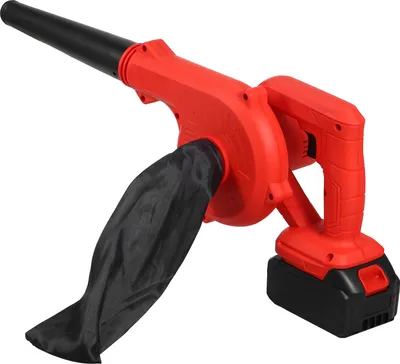 Produktbild von Elektrisches Geblaese, Li-Ionen-Akku-Laubblaeser, Staubentfernung, Luftgeblaese, grosse Leistung, industrielle kleine Staubblasmaschine fuer Staub, Schnee, Blaetter, Computerreinigung, 20 V, 3000 mAh Akku, EU-Stecker