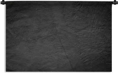 Produktbild von MuchoWow® Wandteppich Wandbehang Beton - Schwarz - Industriell 150x100 cm Tapisserie Dekoration Wandtuch - Waschbar - Tapisserien - Wand-Decke