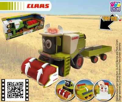 Image de Claas Kids Lexion 780 Moissonneuse-batteuse avec remorque de coupe 27cm