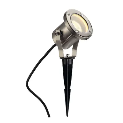 Produktbild von SLV NAUTILUS SPIKE EDELSTAHL, GU10, max. 35W, inkl. 1,5m Kabel und S