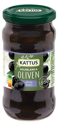 Produktbild von Spanische schwarze Oliven entsteint