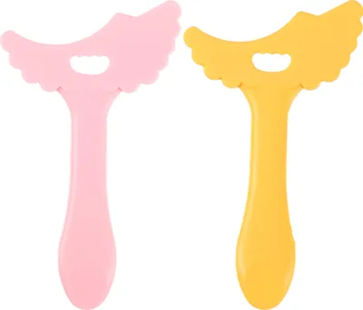Produktbild von 2 stk. Augen Make-up Werkzeug, Augenbrauen Bleistift Schablone, Rosa Gelb