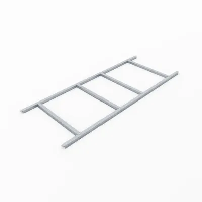 Produktbild von Pergart Fundamentbodenrahmen für Gerätehaus "Köln II 65", "Düsseldorf II 65" aluminium blank 98 x 194 x 2,6 cm