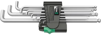 Obrázek produktu pro Wera 950/9 Sada šestihranných klíčů 4 L, metrická, chromovaná