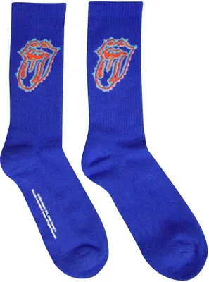 Produktbild von The Rolling Stones - "Doodle Tongue" Socken für Herren/Damen Unisex RO12354 (40,5 EU - 45,5 EU) (Blau)