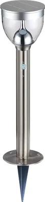 Produktbild von LED Solar Steckleuchte, grau, 2-Stufen, Bewegungsmelder, H 55 cm