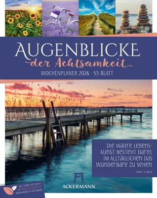 Produktbild von Augenblicke der Achtsamkeit Wochenplaner Kalender 2026