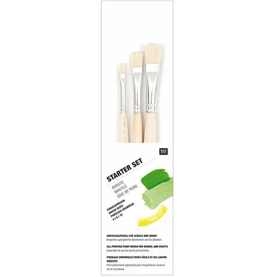 Image de Roco Design Pinceau de démarrage Set de 3 poils de différentes tailles