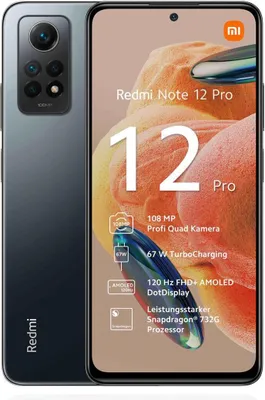 Zdjęcie produktu dla Xiaomi Redmi Note 12 Pro 128 GB Dual-Sim Graphite Gray Nowy