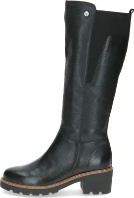 Produktbild von Caprice Damen Stiefel Langschaft mit Warmfutter und edles Echtleder 9-26651-45, Größe:37 EU, Farbe:Schwarz