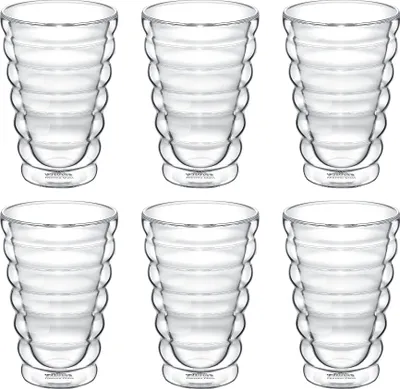 Produktbild von Wilmax Doppelwandiges Thermoglas 300 ml 6er Set WL-888417/A6