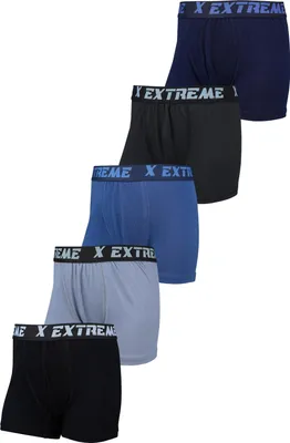 Produktbild von TupTam Jungen Boxershorts Unterhose Kinder Boxer Unterwäsche 10er Pack, Farbe: 5er Pack Extreme Schwarz Grau Blau, Größe: 128-134