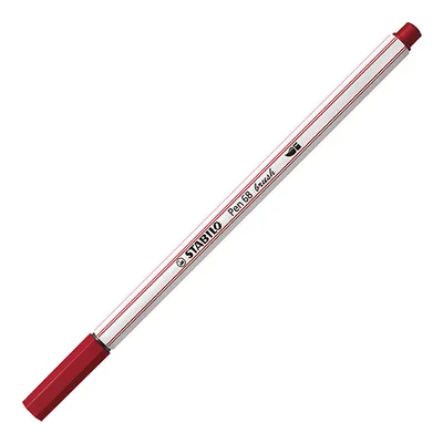 Produktbild von Premium-Filzstift mit Pinselspitze für variable Strichstärken - STABILO Pen 68 brush - Einzelstift - purpur