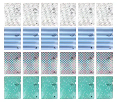 Dokumentenmappe aus Kunststoff, A4, bunt, 24 Stück