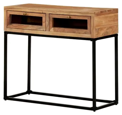 Produktbild von Konsole Tisch 90x35x76cm aus massivem Akazienholz