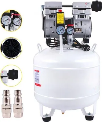 Immagine prodotto di Compressore silenzioso da 40 litri - Compressore silenzioso - Motore ad alte prestazioni