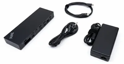 Imagen del producto de Lenovo ThinkPad Thunderbolt 3 Dock Gen 2 40AN | Estación de acoplamiento | DisplayPort | HDMI | Thunderbolt 3 | USB 3.1 Gen2 | LAN Gigabit | Fuente de alimentación de 135 W