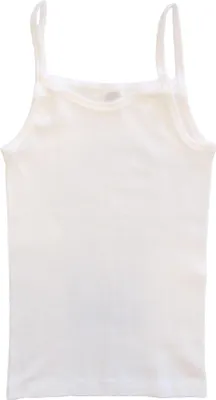 Produktbild von HERMKO 2460 4er Pack Mädchen Träger Top, Unterhemd aus Baumwolle, Farbe:weiß / schwarz, Größe:164