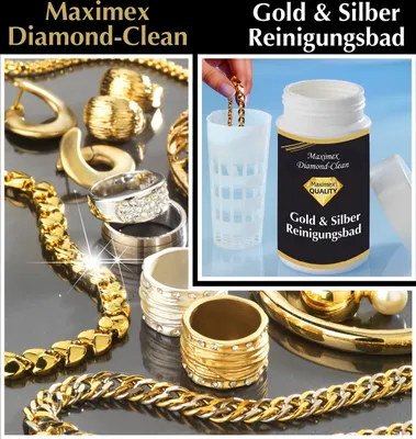 Obrázek produktu pro WENKO Diamond Clean čisticí lázeň na zlato a stříbro + ponorné síto, čistič šperků