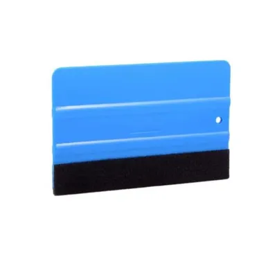 Image de Raclette en plastique avec feutre - 100 x 75 mm