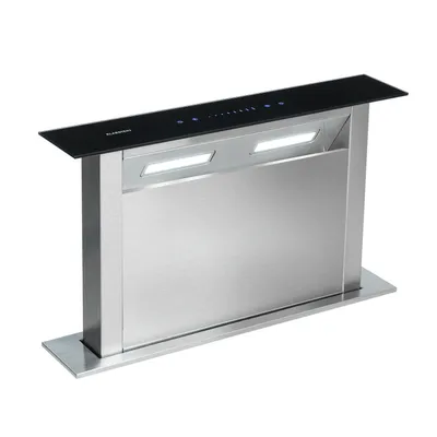 Produktbild von Klarstein Downdraft-Dunstabzugshaube, Versenkbare Abzugshaube, Leise Dunstabzugshauben mit Filter, Dunstabzugshaube 60cm, Umluft/Abluft Dunsthaube mit 4 Stufen, Dunstabzug 430 m³/h Luftstrom