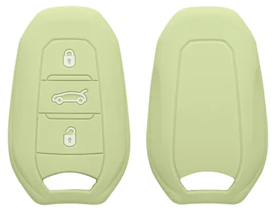 Produktbild von kwmobile Schlüsselhülle für Peugeot Citroen 3-Tasten Smartkey Autoschlüssel (nur Keyless Go) Hülle - Autoschlüssel Schlüssel Hülle aus Silikon -