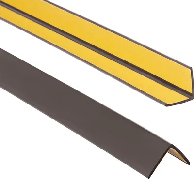 Produktbild von ProfiPVC Winkelprofil selbstklebend PVC 25x25mm 1,65 m Kunststoffwinkel Kantenschutz, DunkelBraun