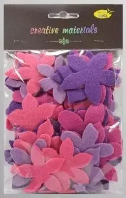 Produktbild von Kwiatki z filcu tonacja różowo-fioletowa 60szt