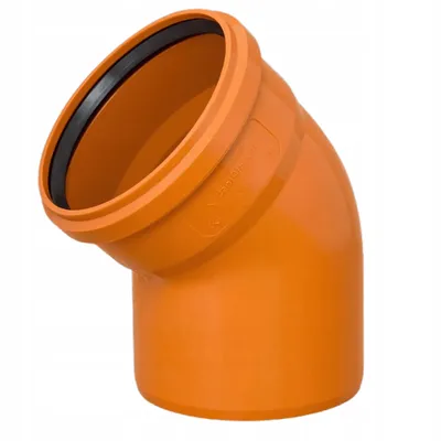 Produktbild von Instalplast KG-Rohrbogen DN 160 45° - PP Abwasserrohr Außen Orange Erdverlegt