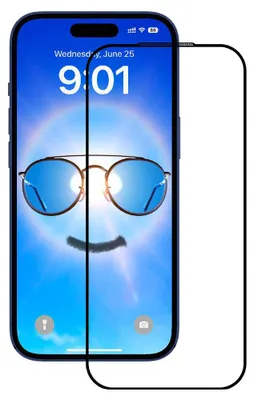 Obrázok produktu pre ANANK – 2.5D antireflexné ochranné sklo na iPhone 17 – čierne