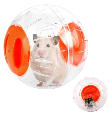 Image de Balle d'exercice pour hamster de 12 cm, couleur orange