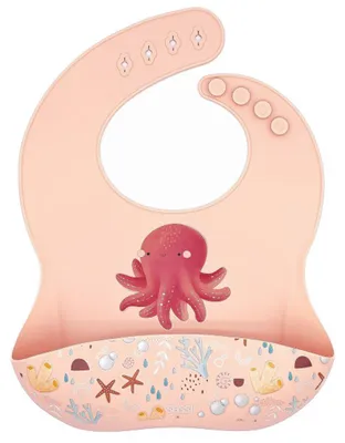 Productafbeelding van Slobberdoekjes met dierenprint - 30 x 22 cm - Perzikkleur | van Sassi Junior