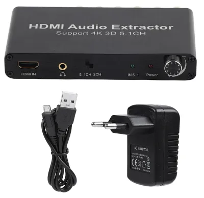 Obrázek produktu pro 4K 3D HDMI 5.1kanálový audio extraktorový konvertor